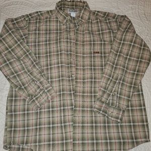 Carhartt long sleeve plaid button down size M